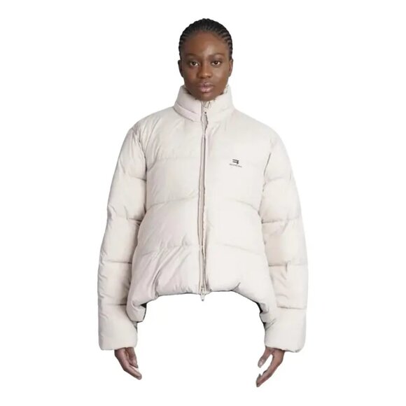 Balenciaga Zip-Up Puffer Jacket – Beige – Women’s EU 34 / US XS - Picture 4 of 7